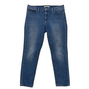 Levi's Jeans Women's 32 Blue Faded Denim 311 Shaping Skinny Studs